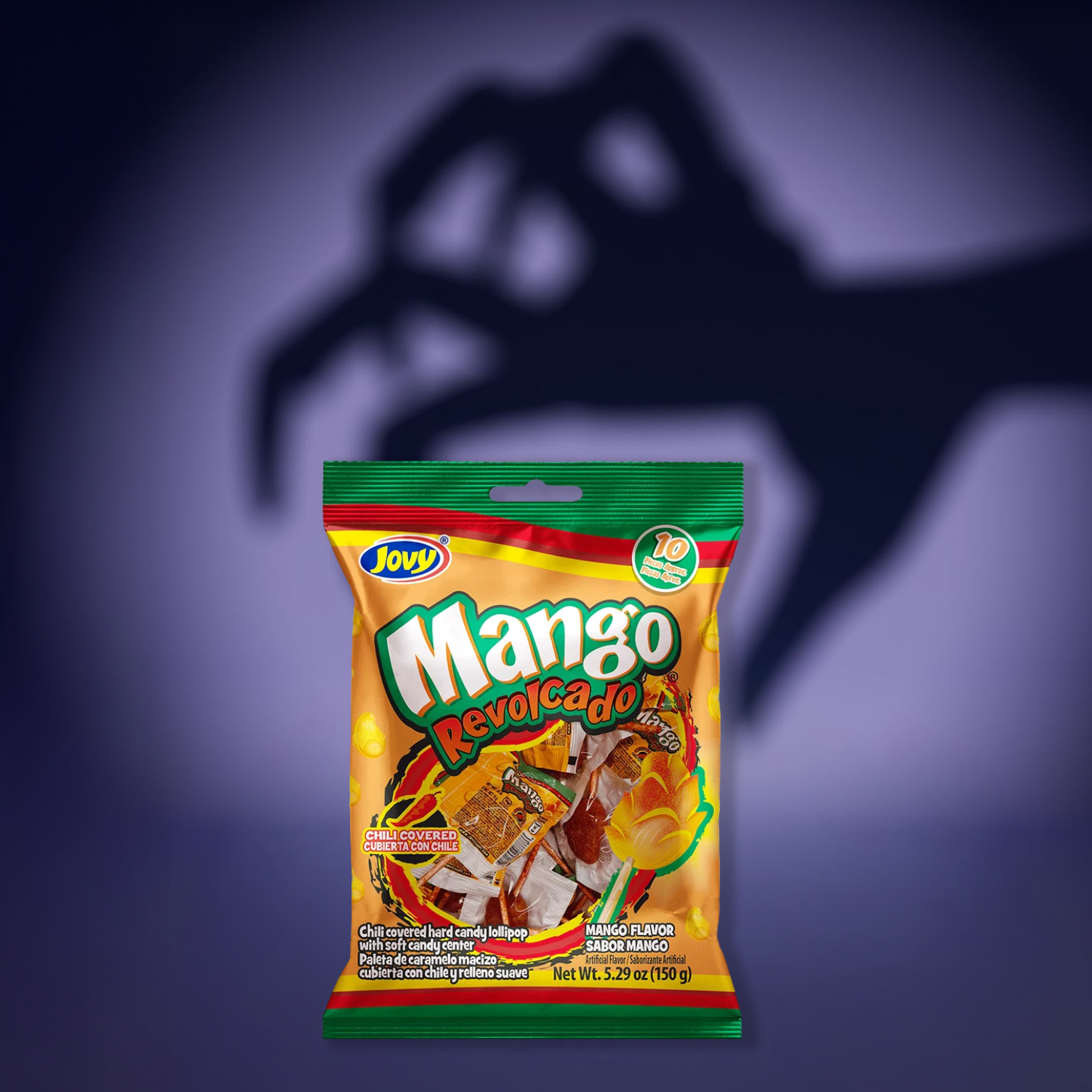 Mango Revolcado Chili Hard Candy Lollipop🥭