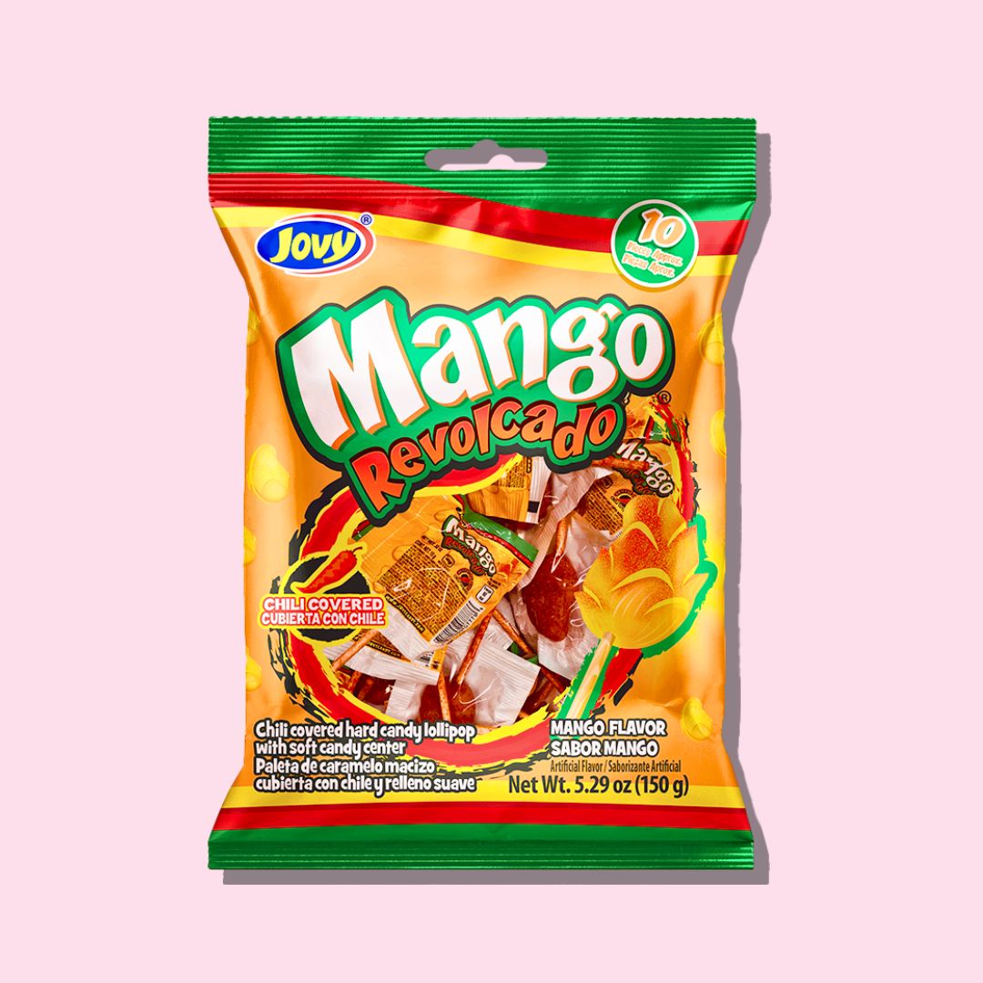 Mango Revolcado Chili Hard Candy Lollipop🥭