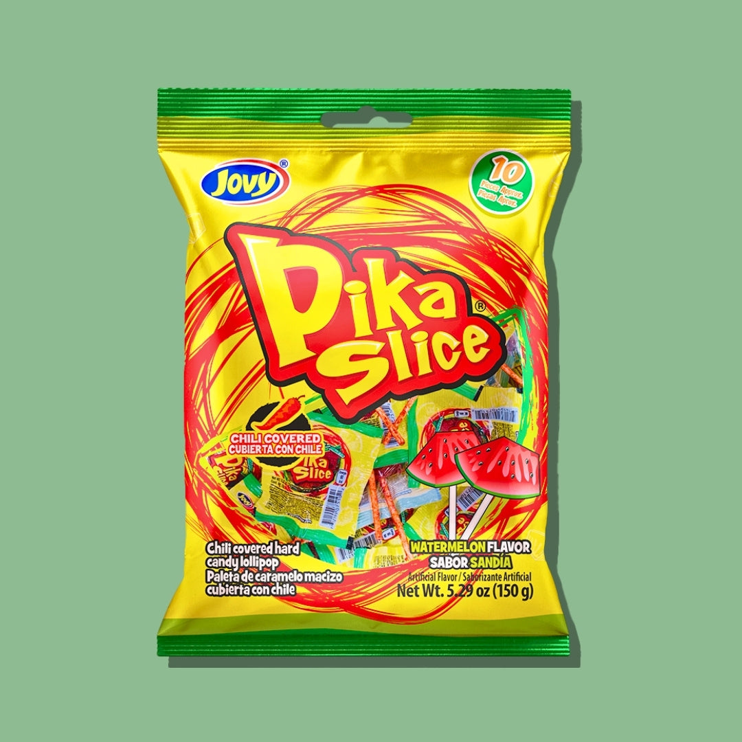 Pika Slice Chili Watermelon Lollipops