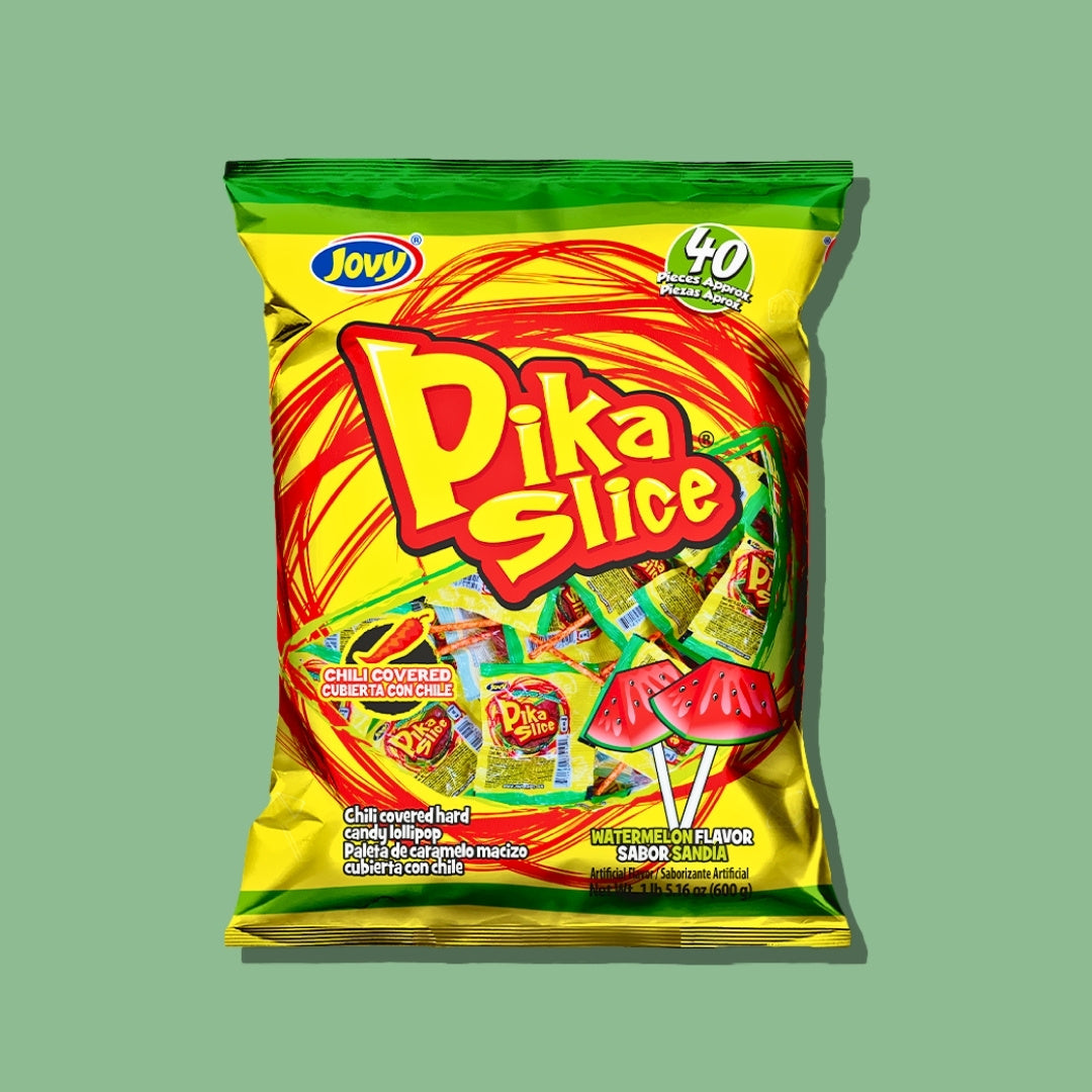 Pika Slice Chili Watermelon Lollipops