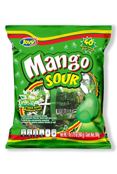 その他 Mango Mango Sour Lollipop with Limonazo Center 🥭😝 – Jovy USA