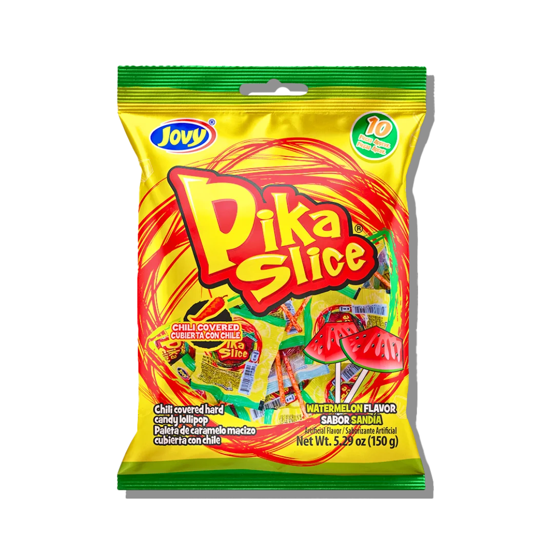 Pika Slice Chili Watermelon Lollipops